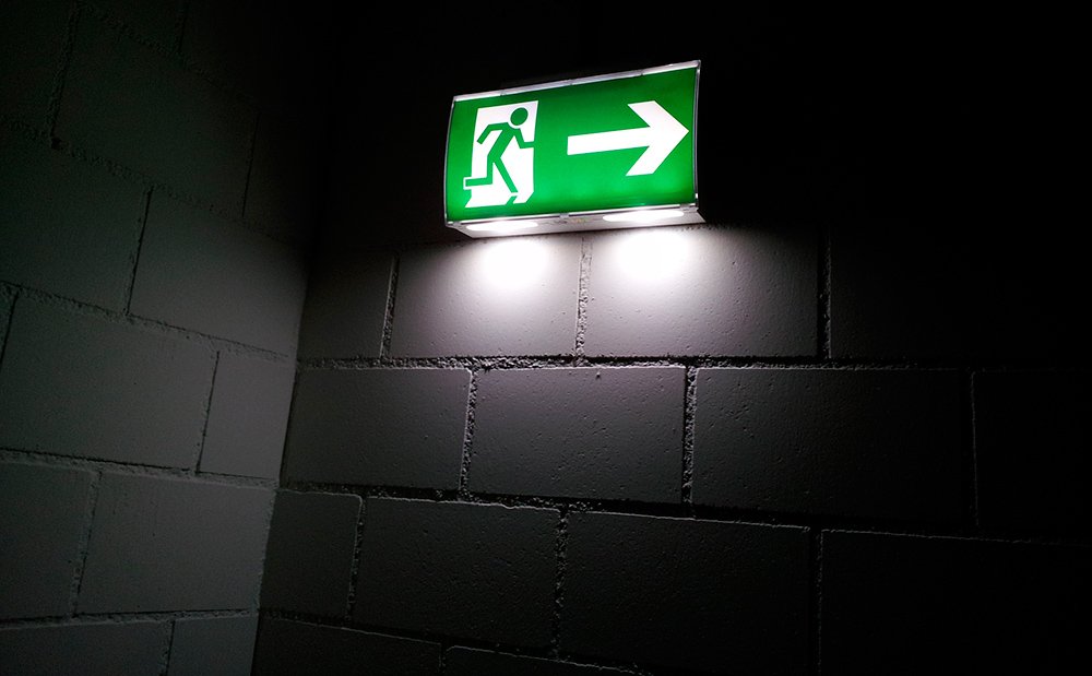 placas de rota de fuga