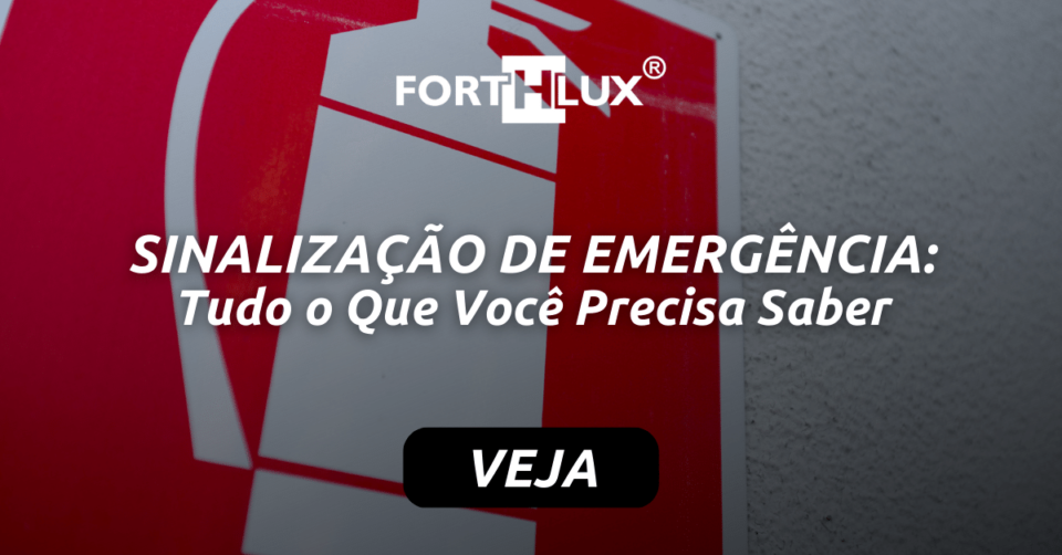 sinalização de emergência