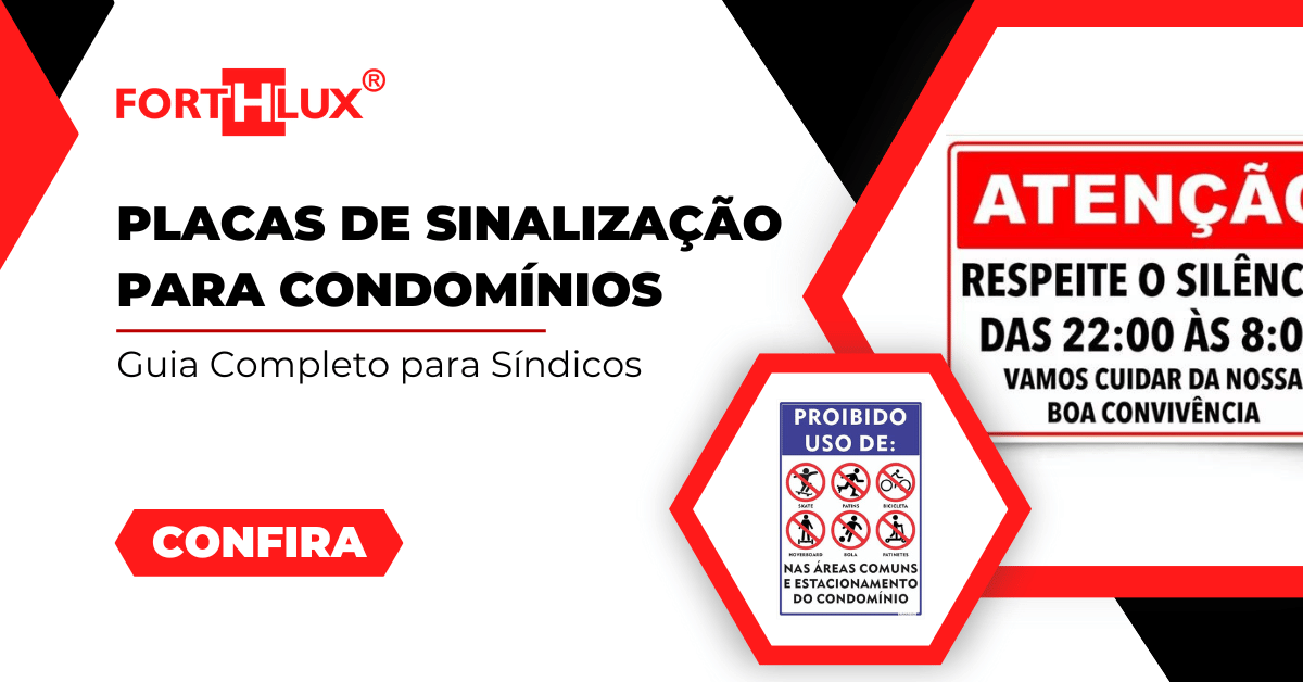 placas de sinalização para condomínios