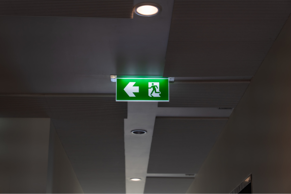 sinalização de emergência